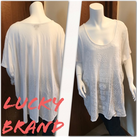 Lucky Brand Tops - 3X Lucky Brand white top